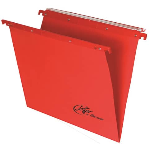 Cartelle sospese orizzontali per cassetti Linea Joker 33 cm fondo V - rosso conf. 25 pezzi - 400/330 LINK - A4
